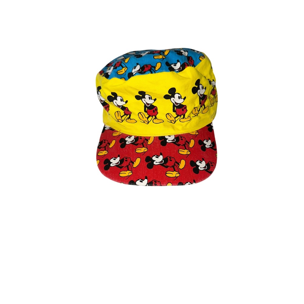 Vintage YOUTH One‎ Size Fits Most Mickey Mouse Painters Colorful Cap